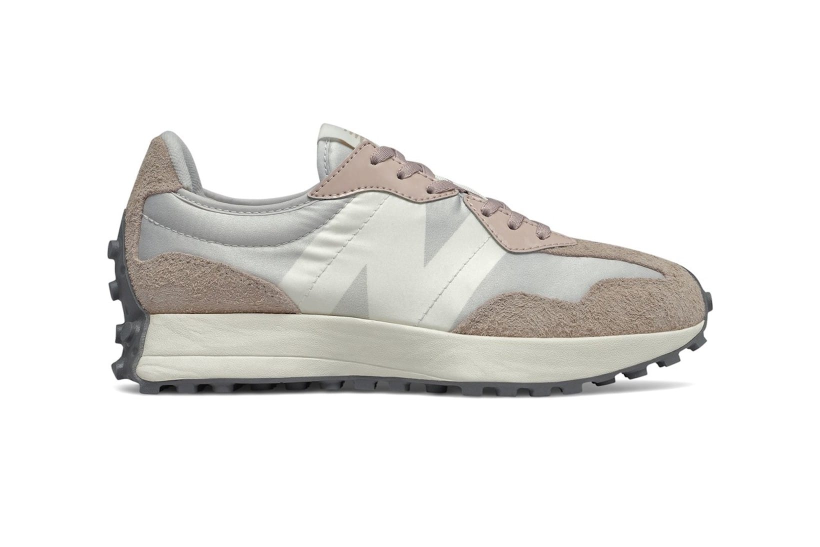 New Balance 327 Nude Pink/Black Colorway Release | HYPEBAE