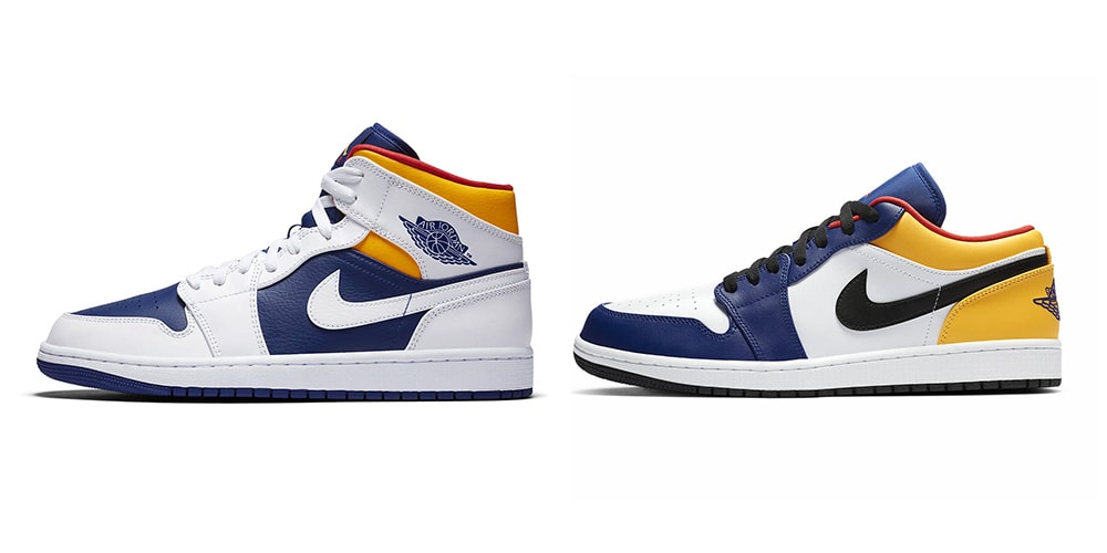 Nike Air Jordan 1 Mid & Low "Deep Royal Blue" Hypebae