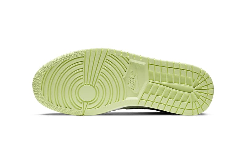 pastel vivid green jordan 1