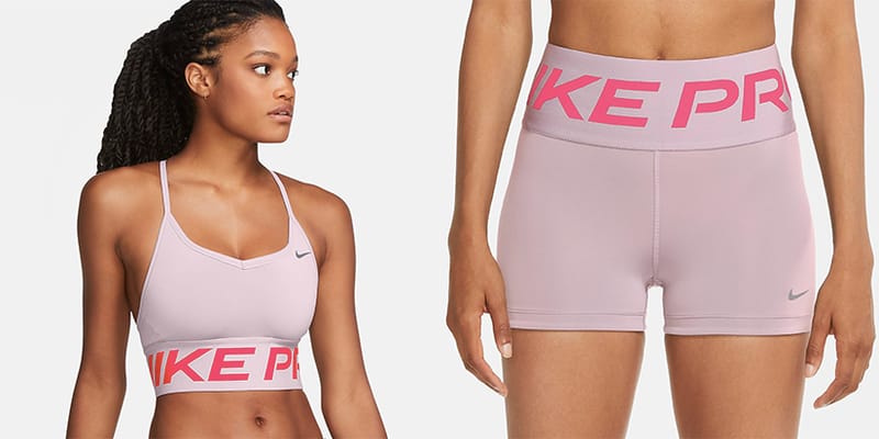 Nike bra and shorts best sale