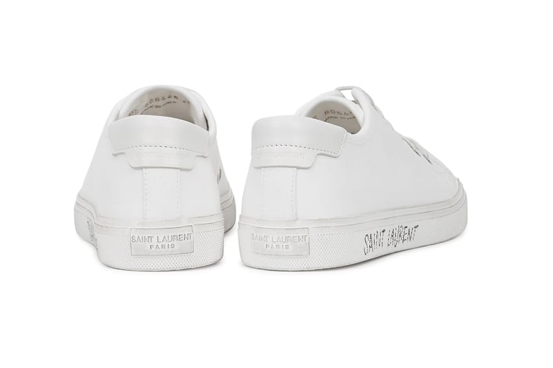 Saint Laurent Drops Clean White Canvas Sneakers | Hypebae Saint Laurent Drops Clean White Canvas Sneakers | Hypebae