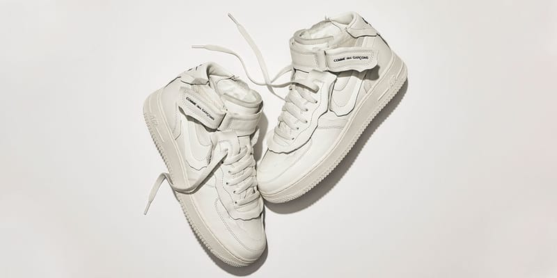 Comme des gar?ons play heart shop face nike air force 1