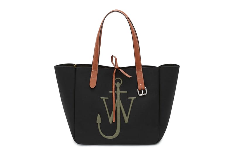 J W ANDERSON Belt Anchor Logo Mini Tote Bagトートバッグ jw-anderson-Black-Belt-Anchor-