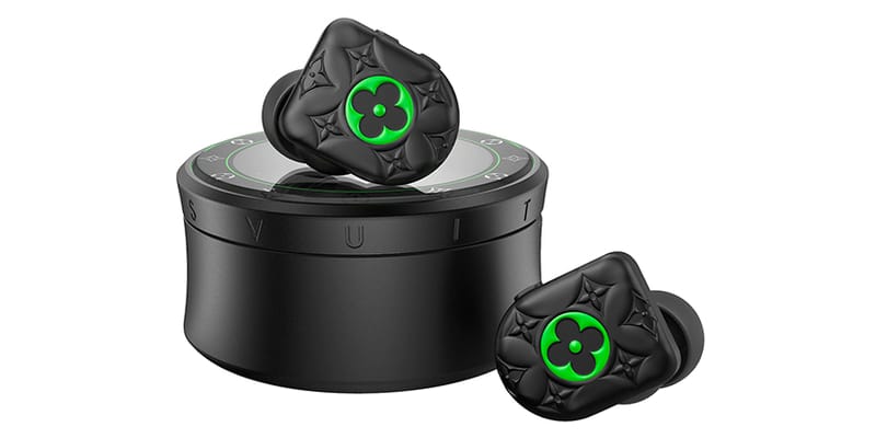 Louis Vuitton Black Neon Green Horizon Earphones | Hypebae