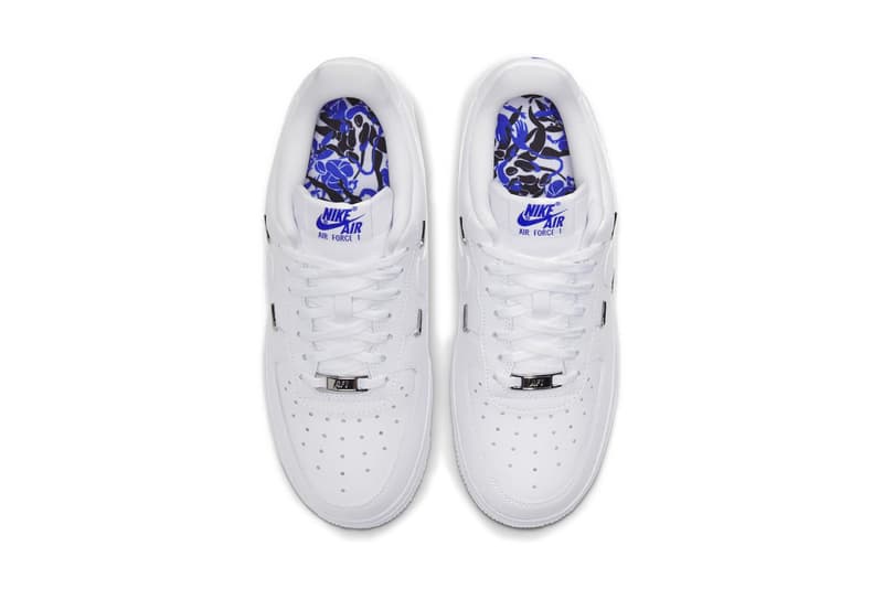 nike air force 1 metallic swoosh