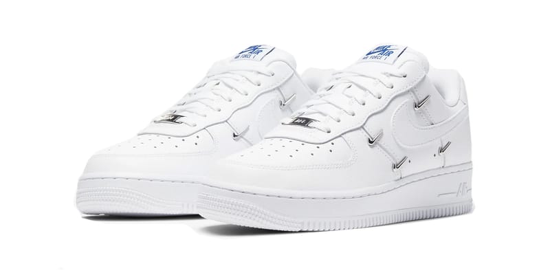 Nike Air Force 1 Metallic Swoosh Embellishments Hypebae