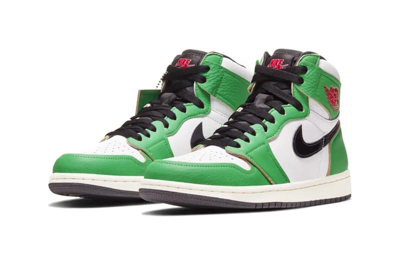 Jordan 1 green outlet white black