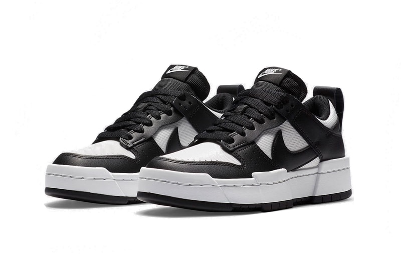 dunk disrupt black white