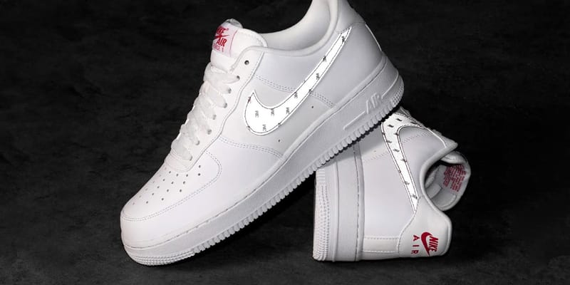 Nike air force hot sale 1 white reflective