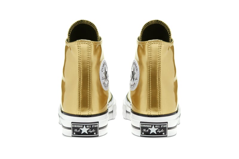 Converse gold hotsell metallic leather