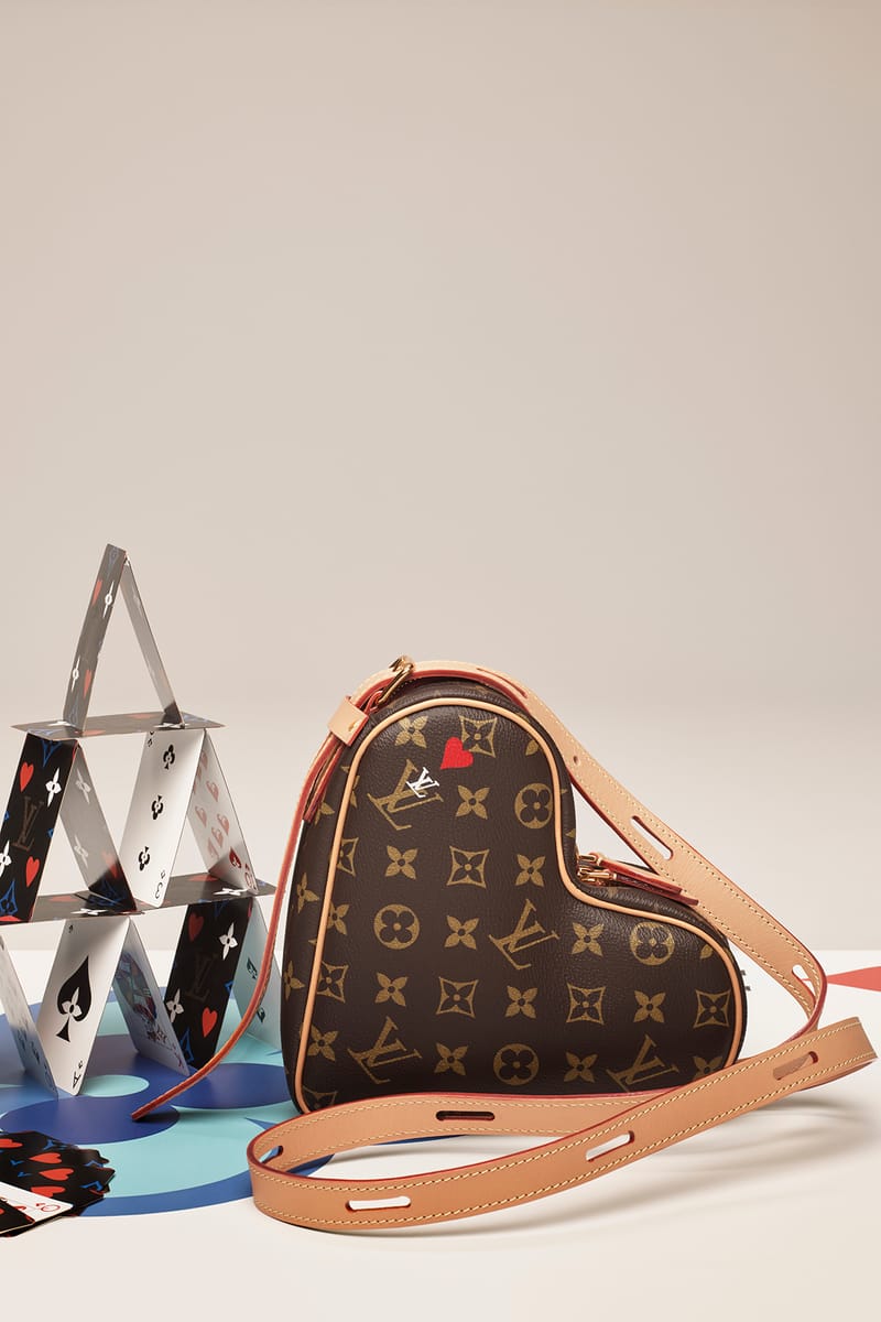 Lv heart shaped discount purse