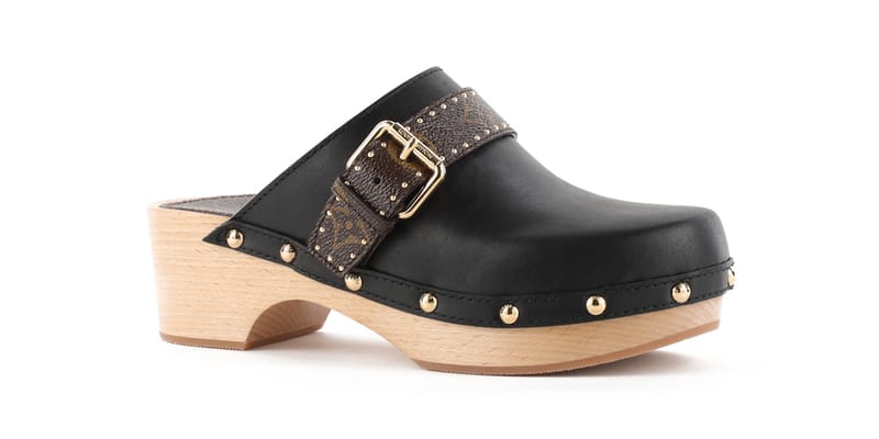 Louis Vuitton Luxury Leather Clogs Wooden Sandal | Hypebae