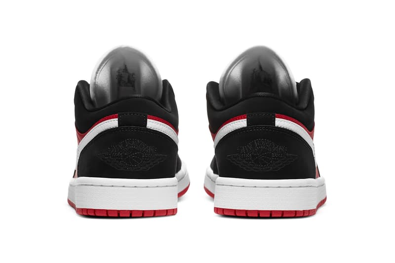 air jordan 1 low black red white