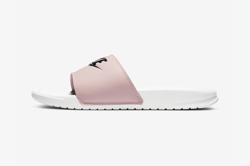Nike Benassi JDI Slides Pastel Pink/White Drop | Hypebae