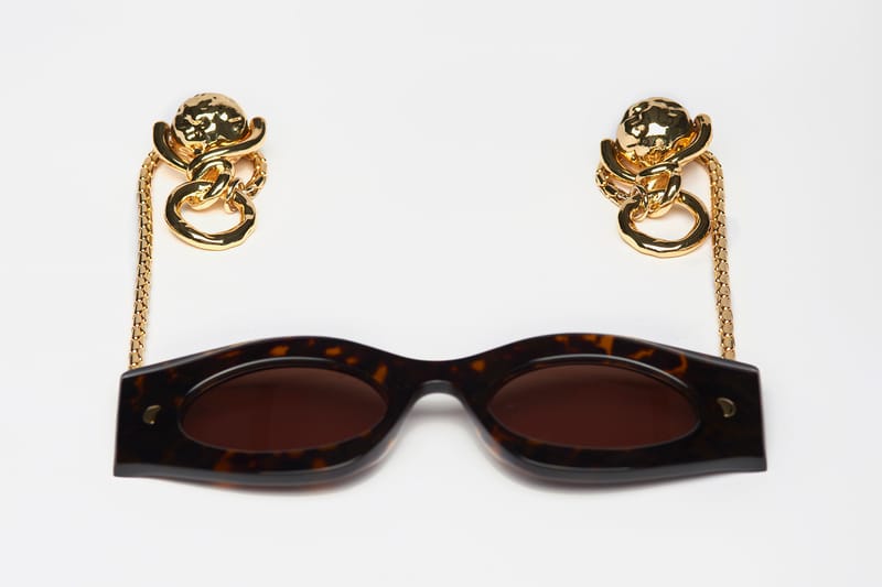 Nanushka Launches Gold Sunglasses Collection | Hypebae