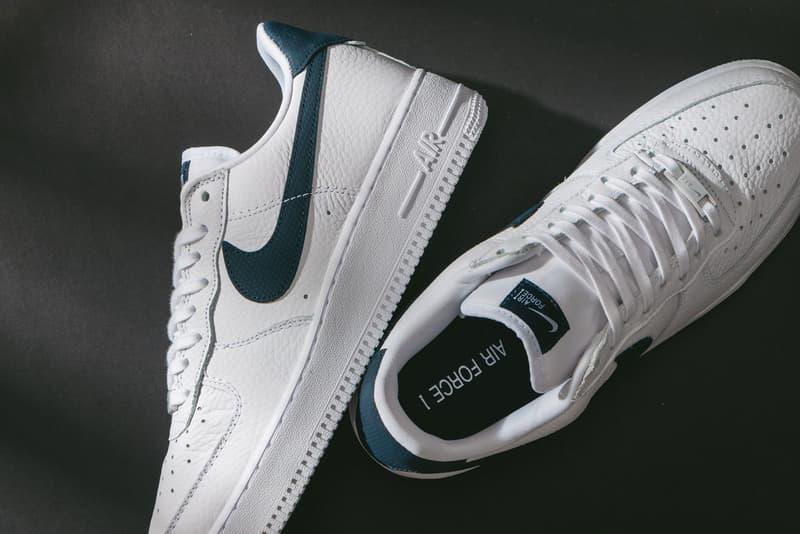 nike air force 1 navy blue white