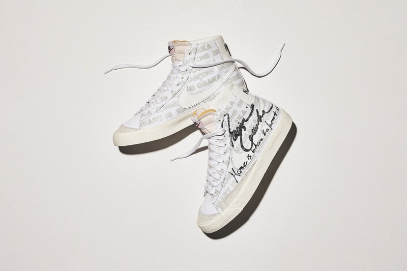 comme des garçons and switch x nike naomi osaka blazer high