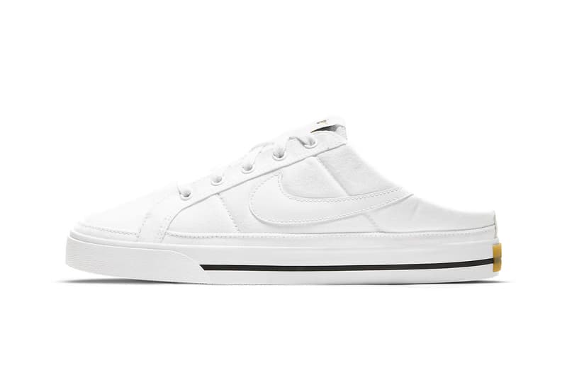 womens court legacy mule in white
