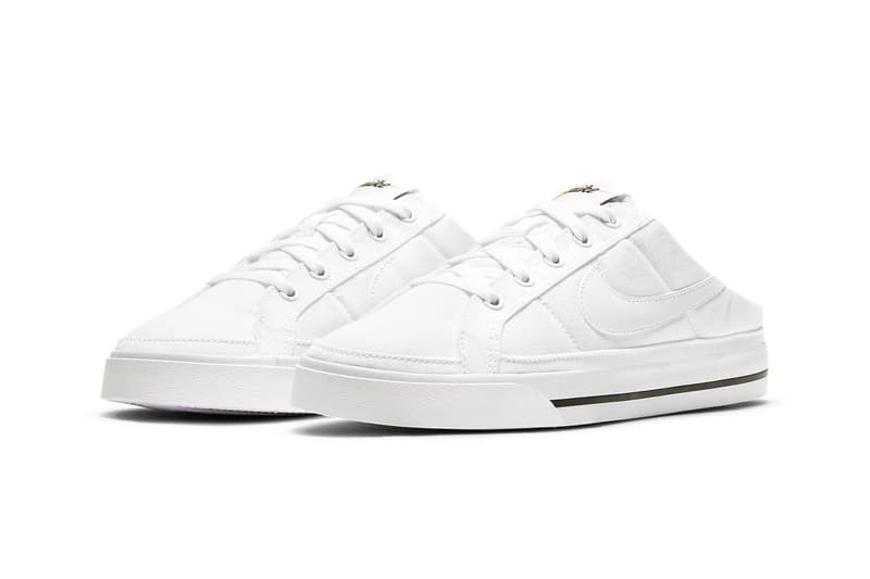 womens court legacy mule in white
