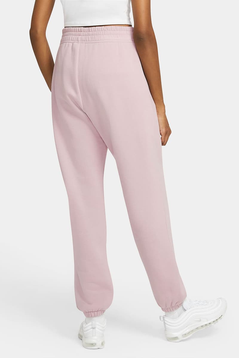 nike women's trend essential fleece pants cream