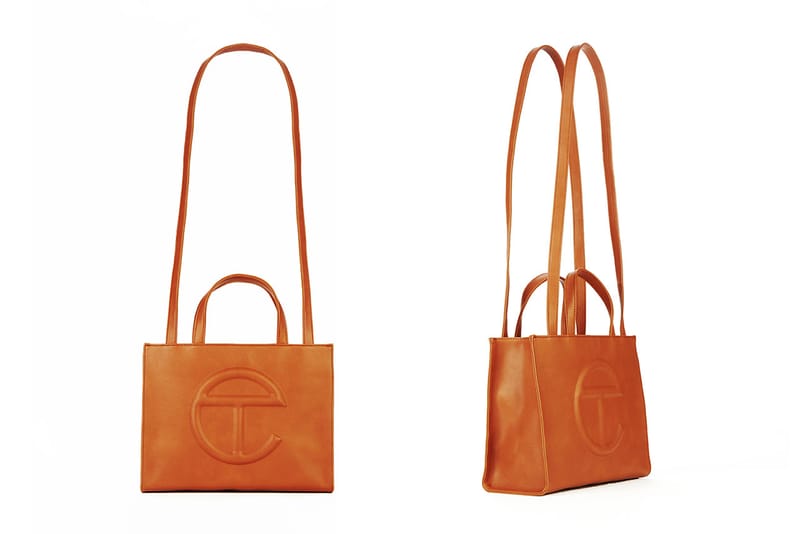 Telfar medium best sale tan shopping bag