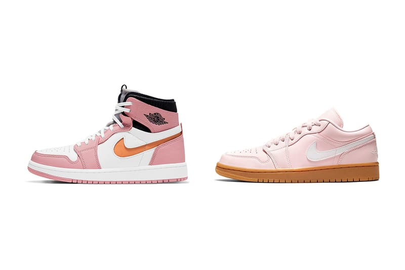 Pink nike deals jordans