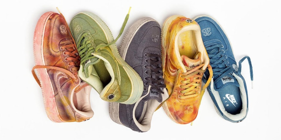 air force 1 stussy hand dyed