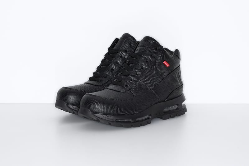 Supreme x Nike Goadome Boots Red Black Release Hypebae