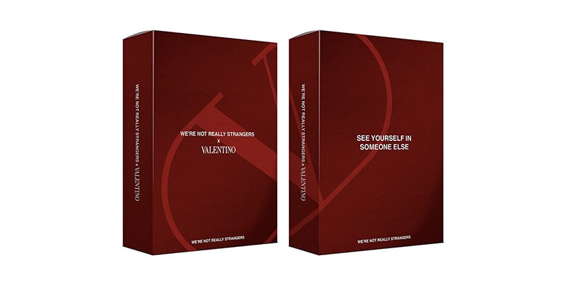 We're Not Really Strangers x Valentino Card Game | Hypebae