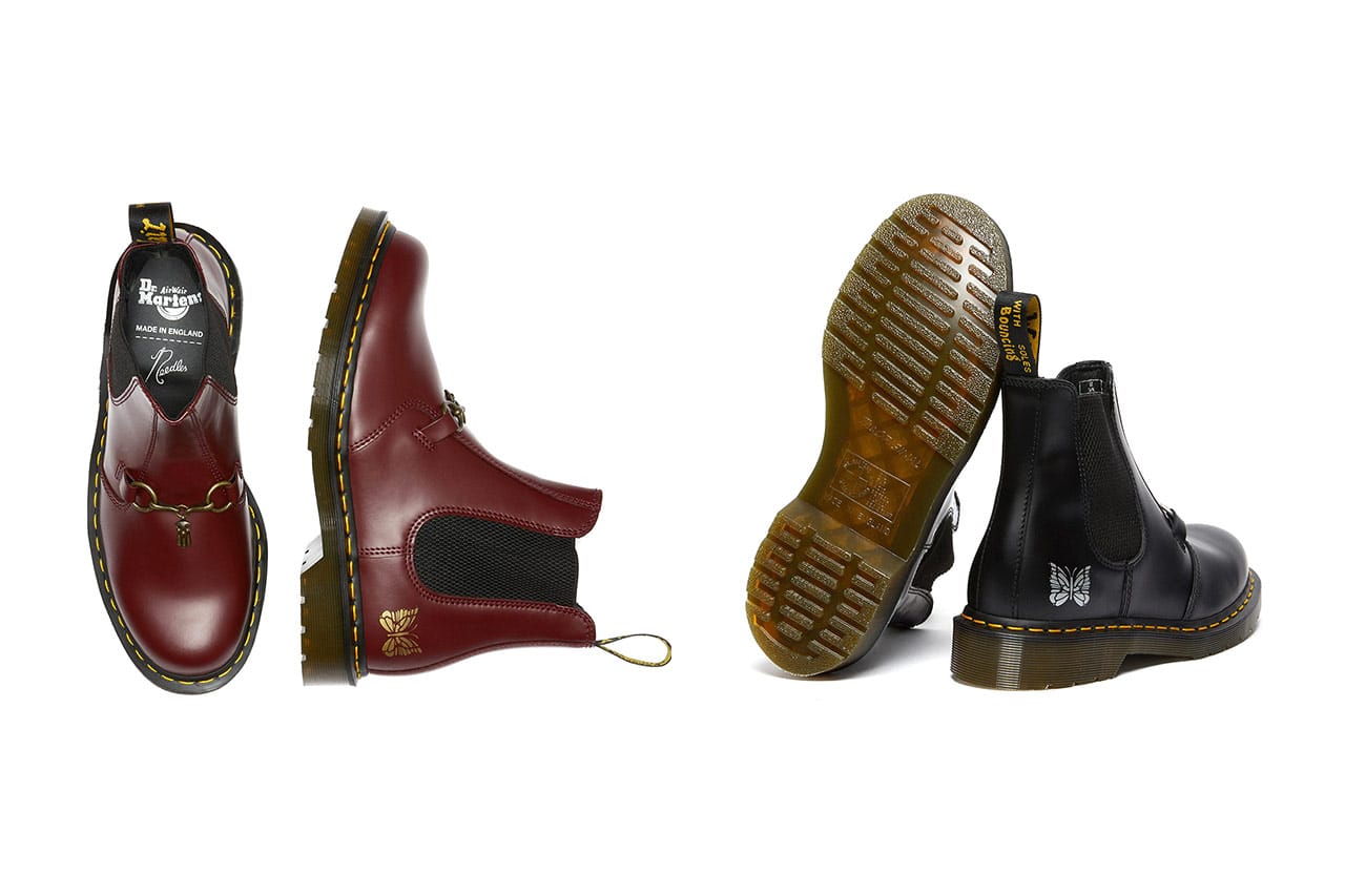 Needles x Dr. Martens 2976 Chelsea Boots Collab | HYPEBAE