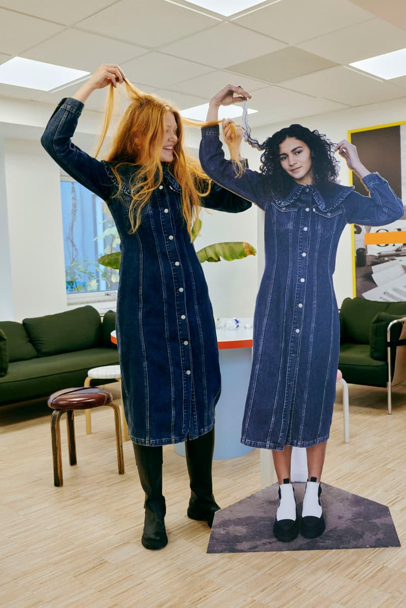 ganni x levi's dress