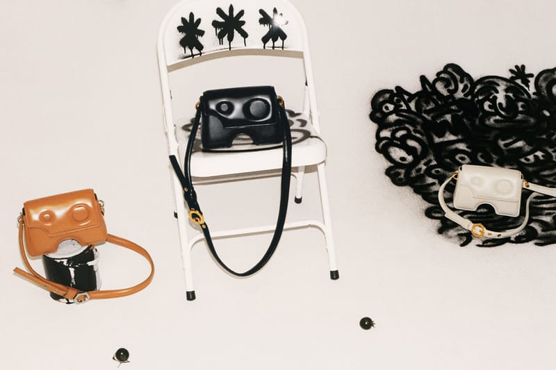 Off-White オフホワイト BURROW-27 ショルダーバッグ ベージュ Off-White オフホワイト Burrow レザーショルダーバッグ | ピンク