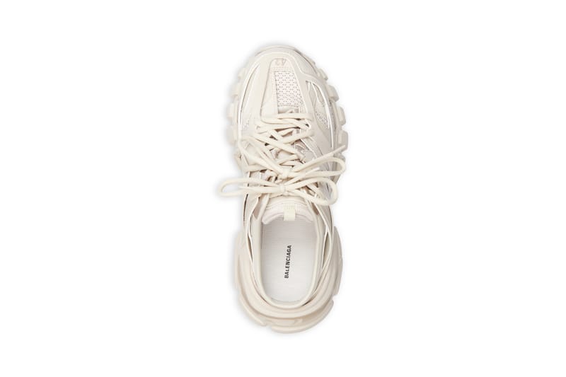 【美品】BALENCIAGA トラックミュール ホワイト 41 NIB $950 Balenciaga Women Track Lace-Up Mule Sneakers White 11 US