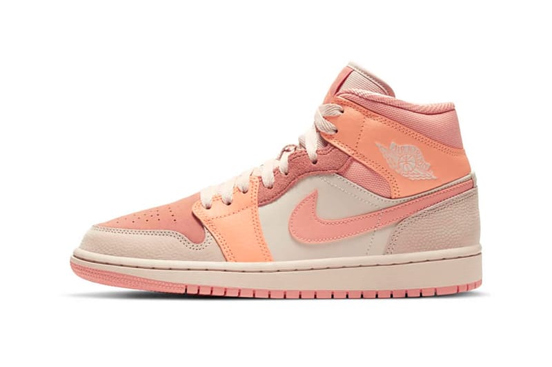 Pink and hotsell orange jordans