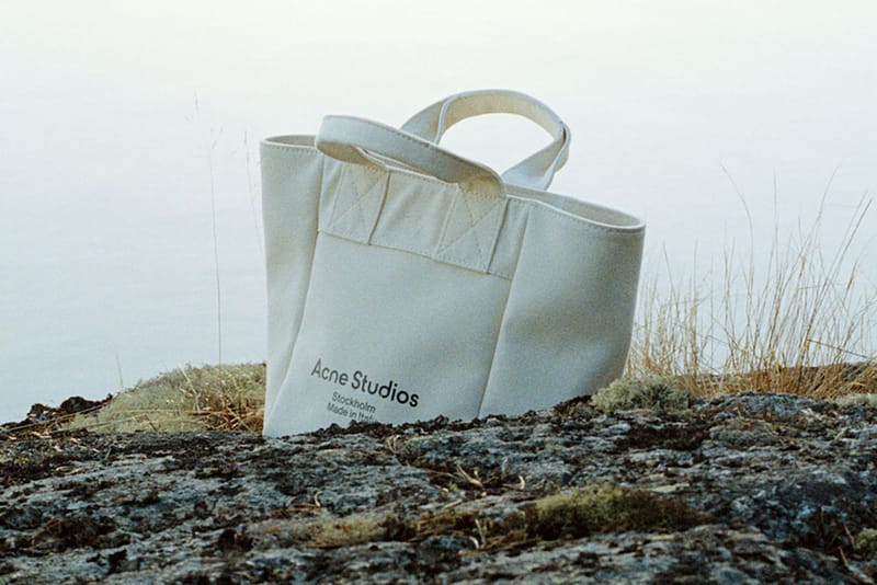 Acne studios canvas outlet tote bag