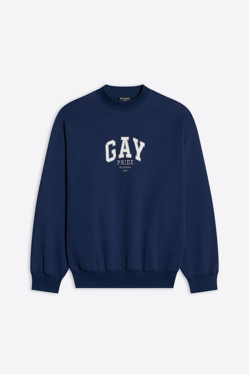 gay pride hoodie balenciaga
