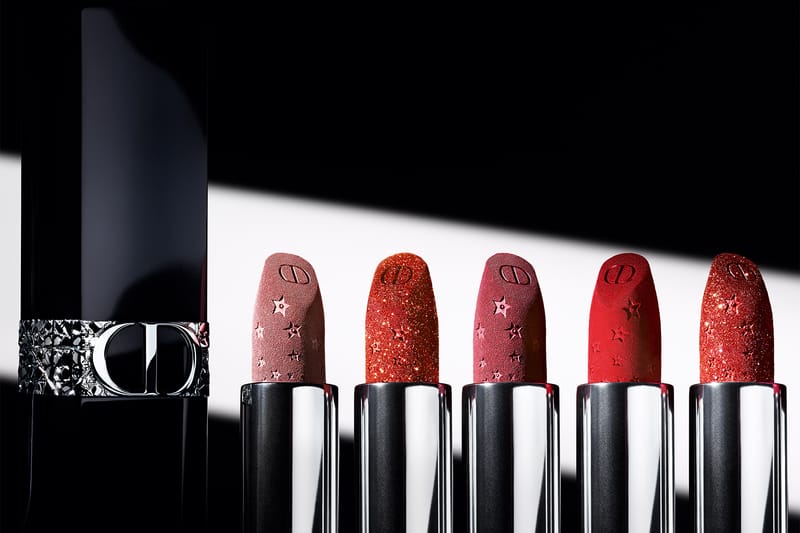 Dior red discount glitter lipstick