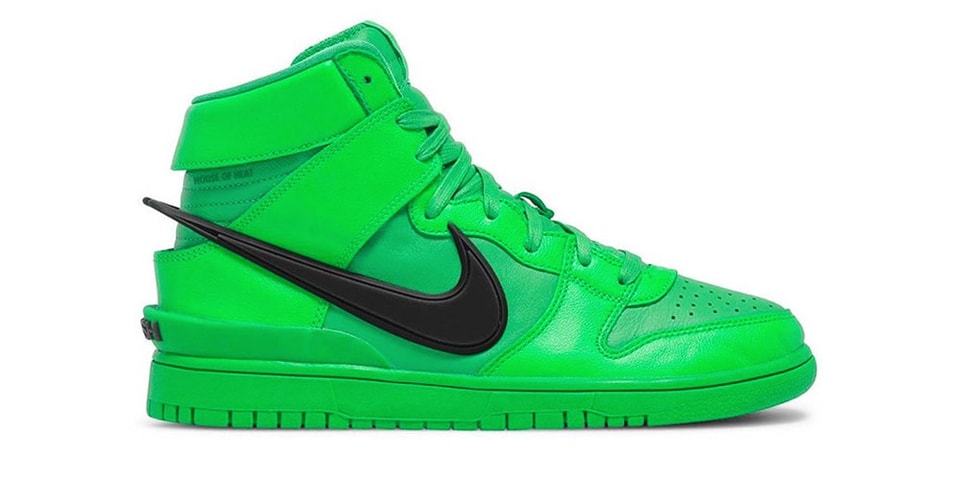 nike ambush dunk lime green