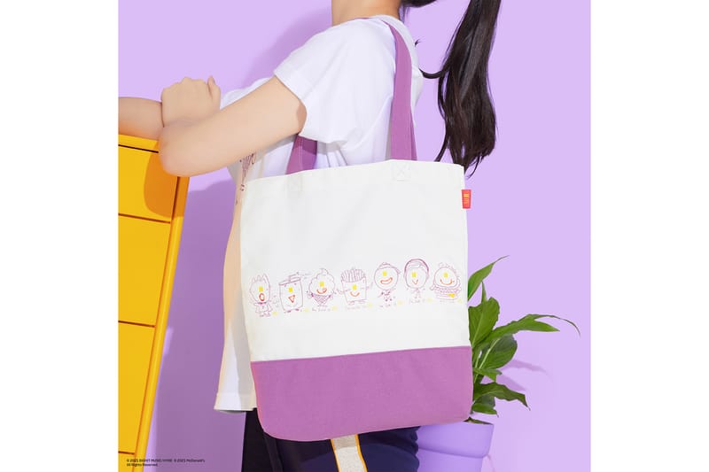 防弾少年団　BTS x マクドナルド[01 SAUCY TOTE BAG ] BTS x McDonald's Collaboration SAUCY Tote Bag Ivory K-pop