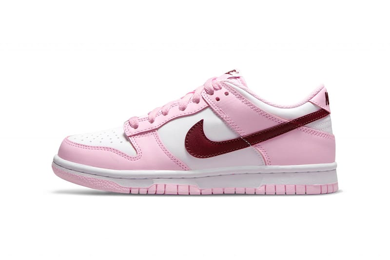 Nike GS Dunk Low “Pink/White/Red” Release Info | Hypebae