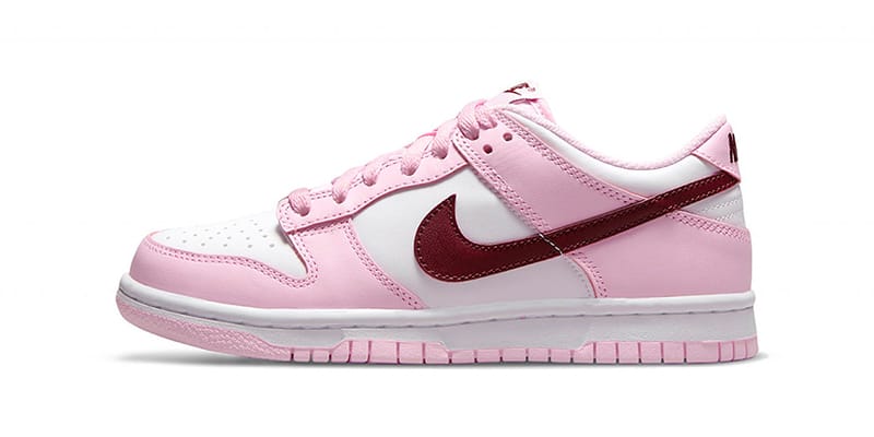 Pink and clearance grey nike dunks