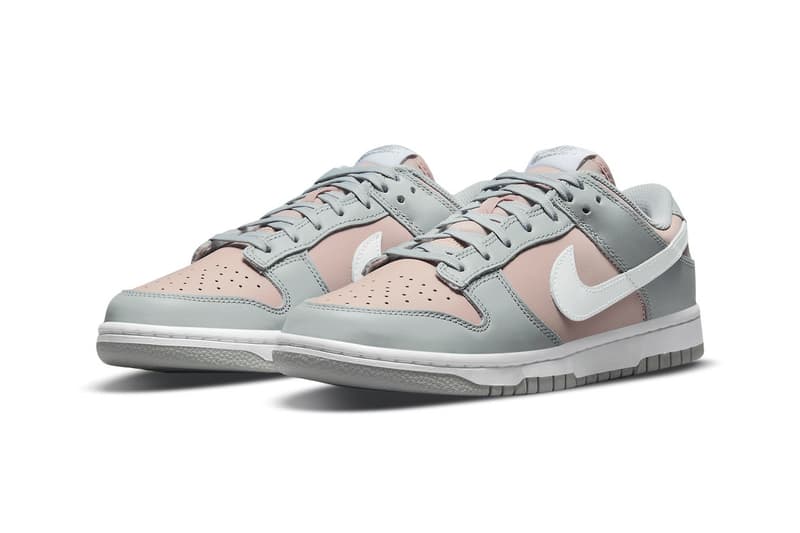 women's dunk low soft grey pink