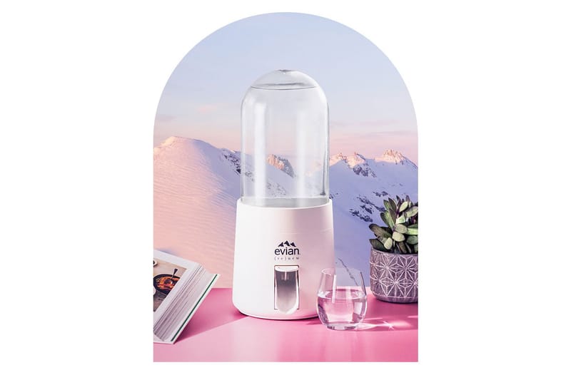 Evian store water cooler