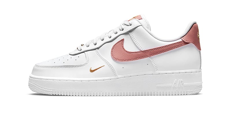 White and rose 2025 gold air force ones