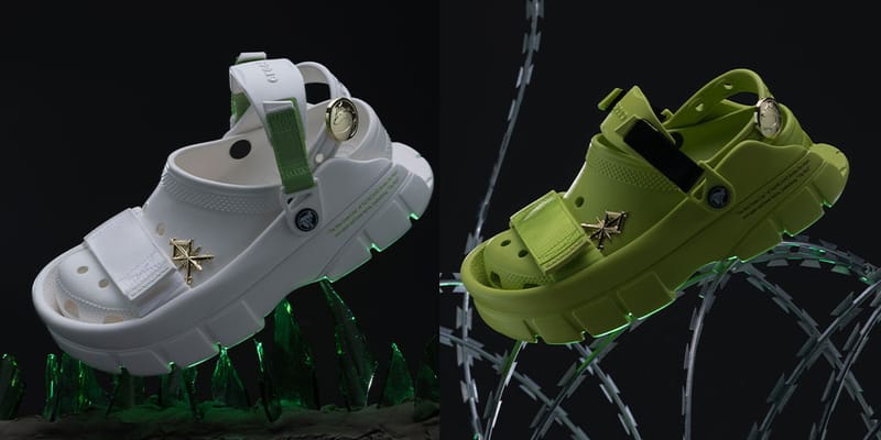 New limited edition Crocs X Sankuanz Collab offers White Crocs M6/W8