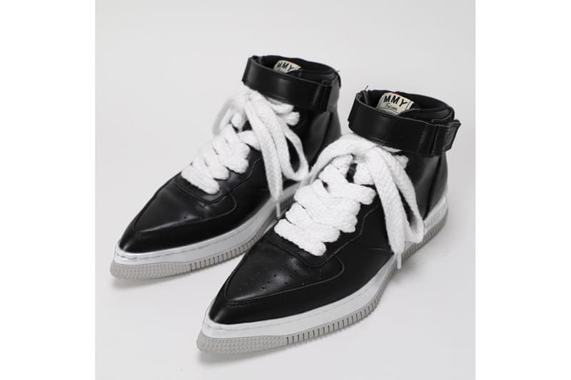 pointed toe leather sneakers