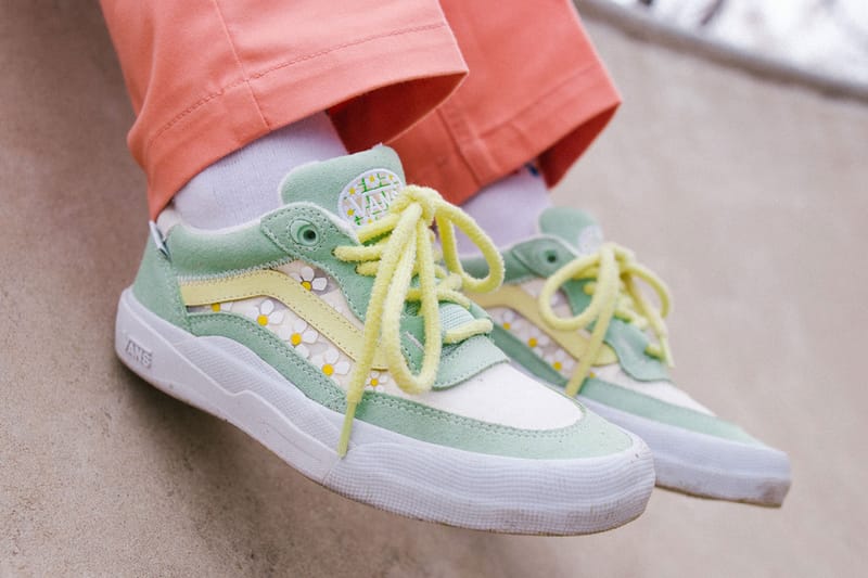 Vans on sale pastel green