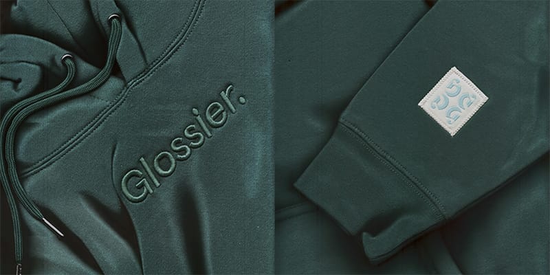 Glossier HTF Sage Green Hoodie selling