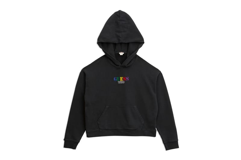 Guess rainbow hoodie hot sale