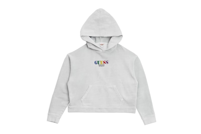 Guess top rainbow hoodie